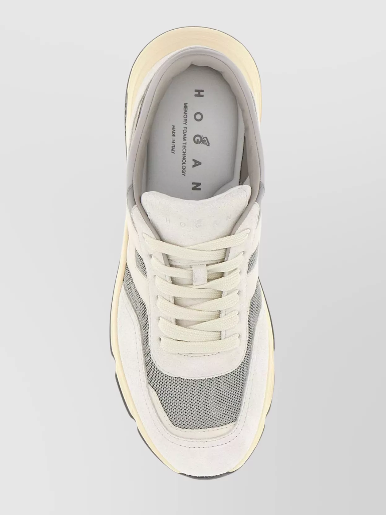 Hogan Two-tone Leather And Mesh Hyperlight Sneakers