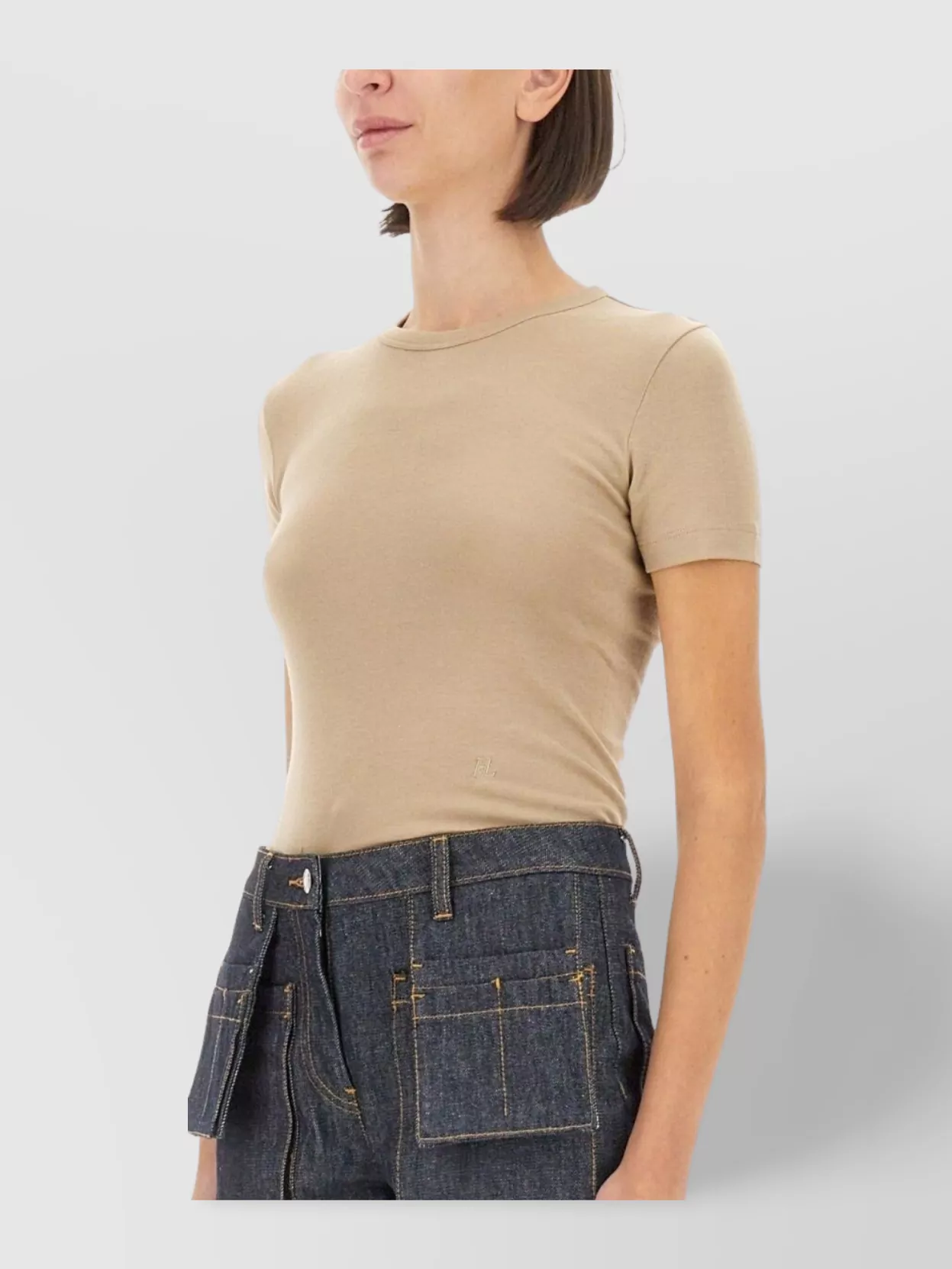 Helmut Lang Fitted Crew Neck T-Shirt