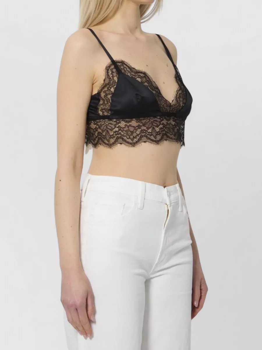 Dolce&Gabbana Silk Satin Lace Bralette