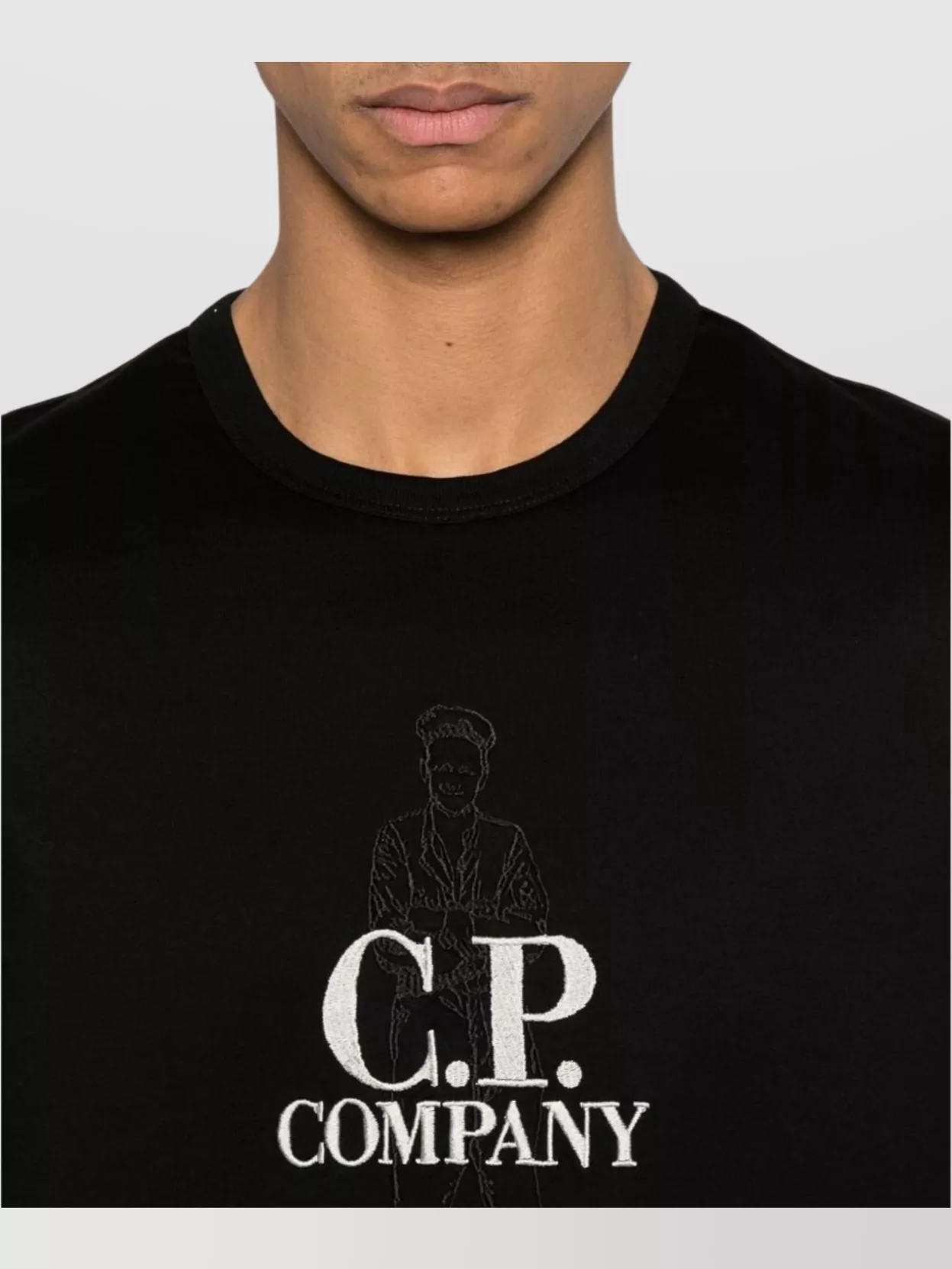 C.p. Company Crew Neck Graphic Print T-Shirt