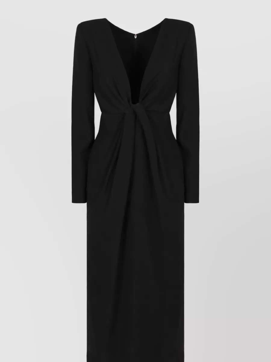 Emporio Armani v-neck midi dress