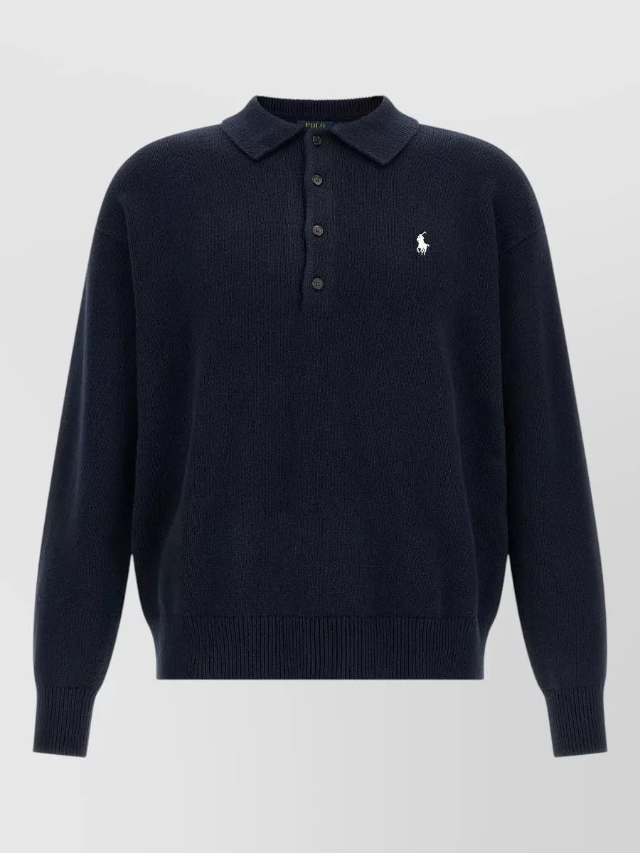 Polo Ralph Lauren cotton long-sleeve polo sweater