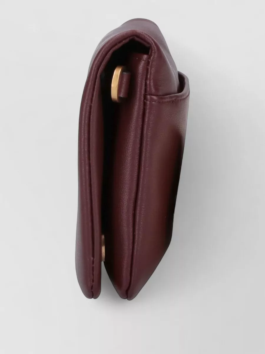 Pinko Love Bag Click Mini Leather Clutch Bag