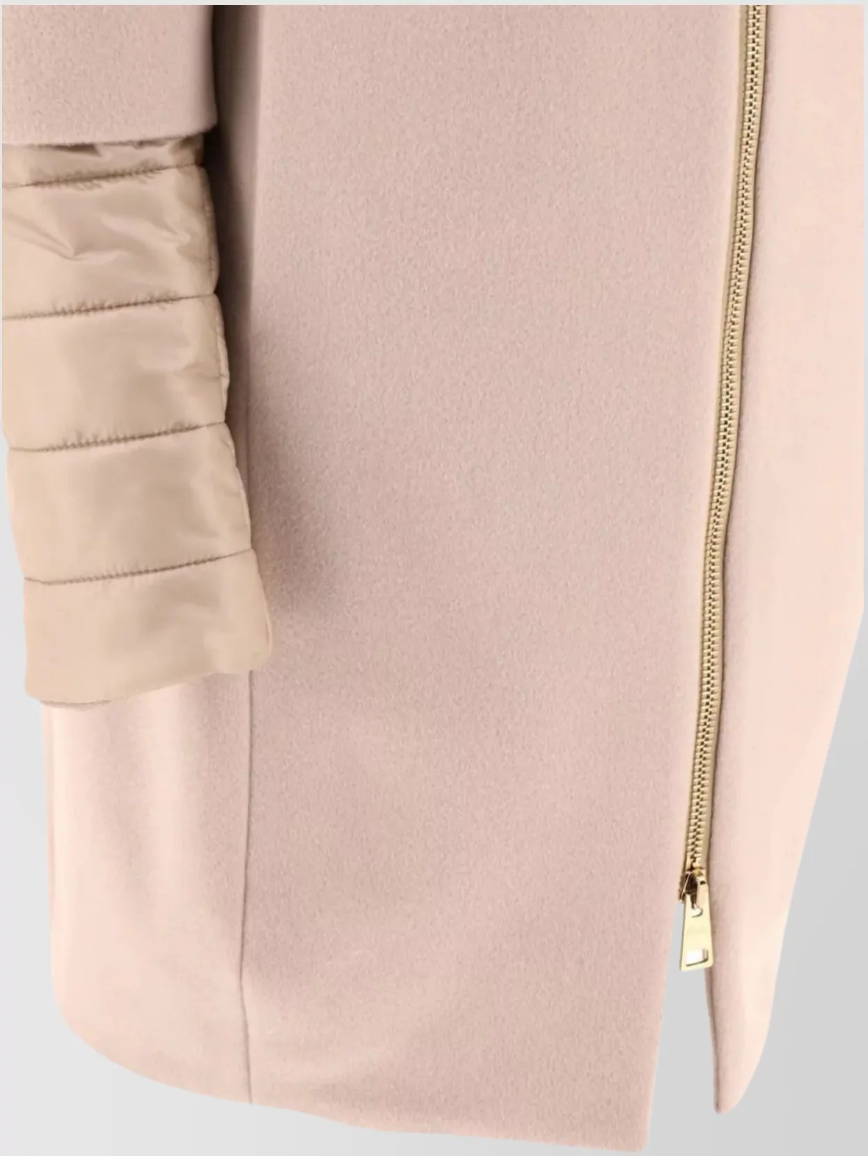 Herno Collar Longline Quilted Sleeves Coat