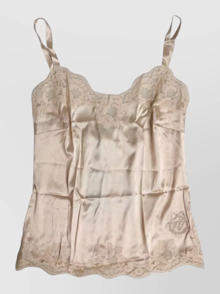 Dolce&Gabbana Silk lace tank top
