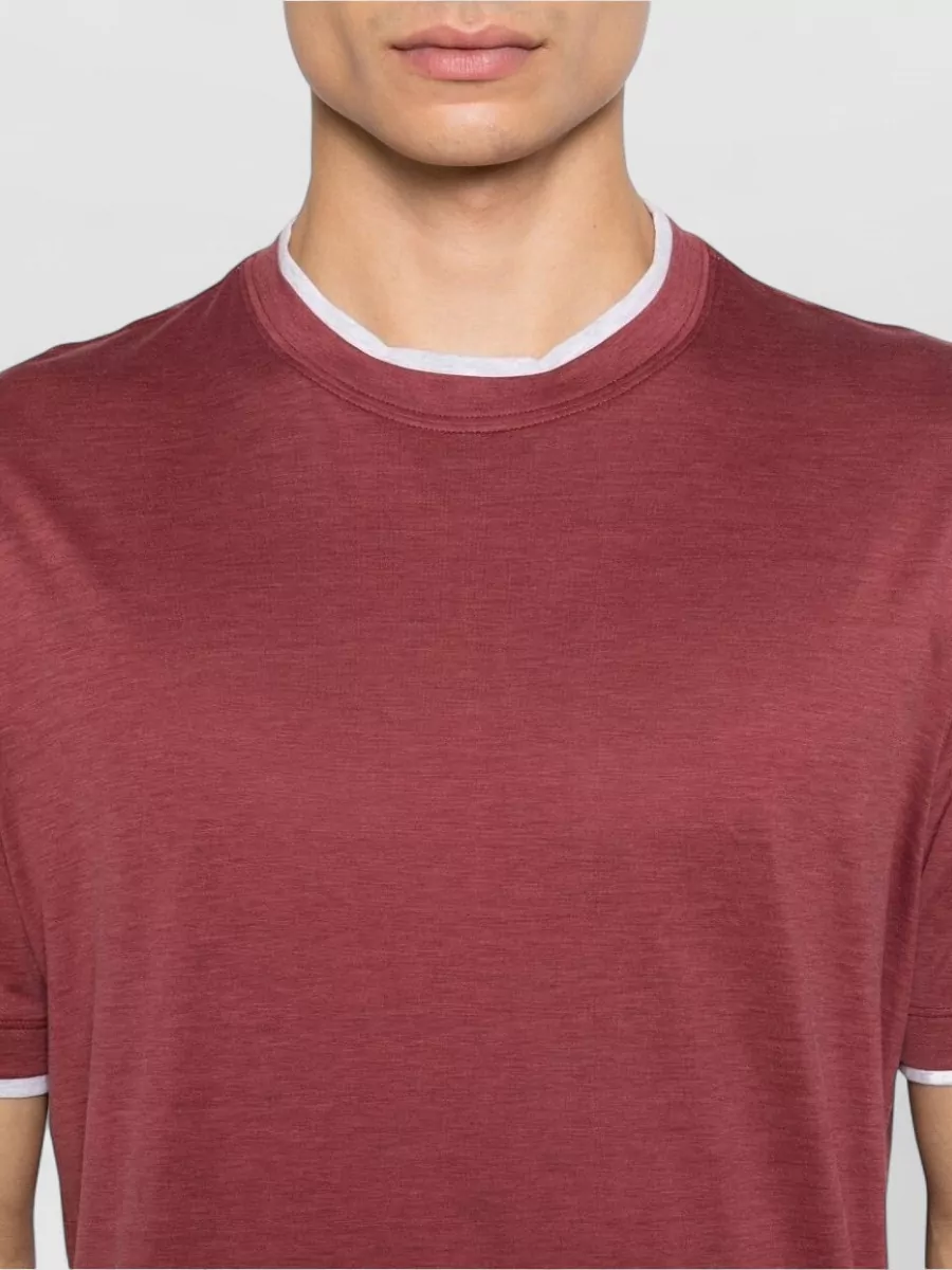 Brunello Cucinelli Silk Cotton Short-Sleeve T-Shirt