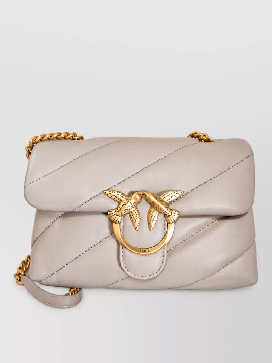 Pinko Love Bag Lady Leather Clutch Bag