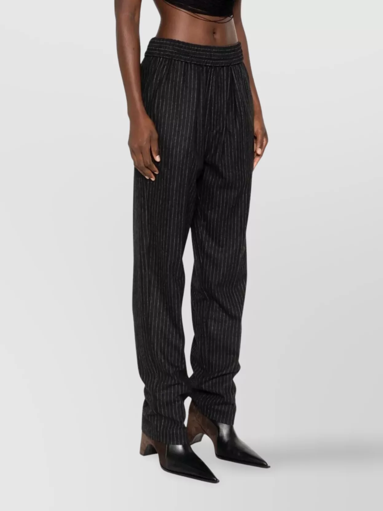 Isabel Marant Loretta Pinstripe Relaxed Fit Trousers In Blue