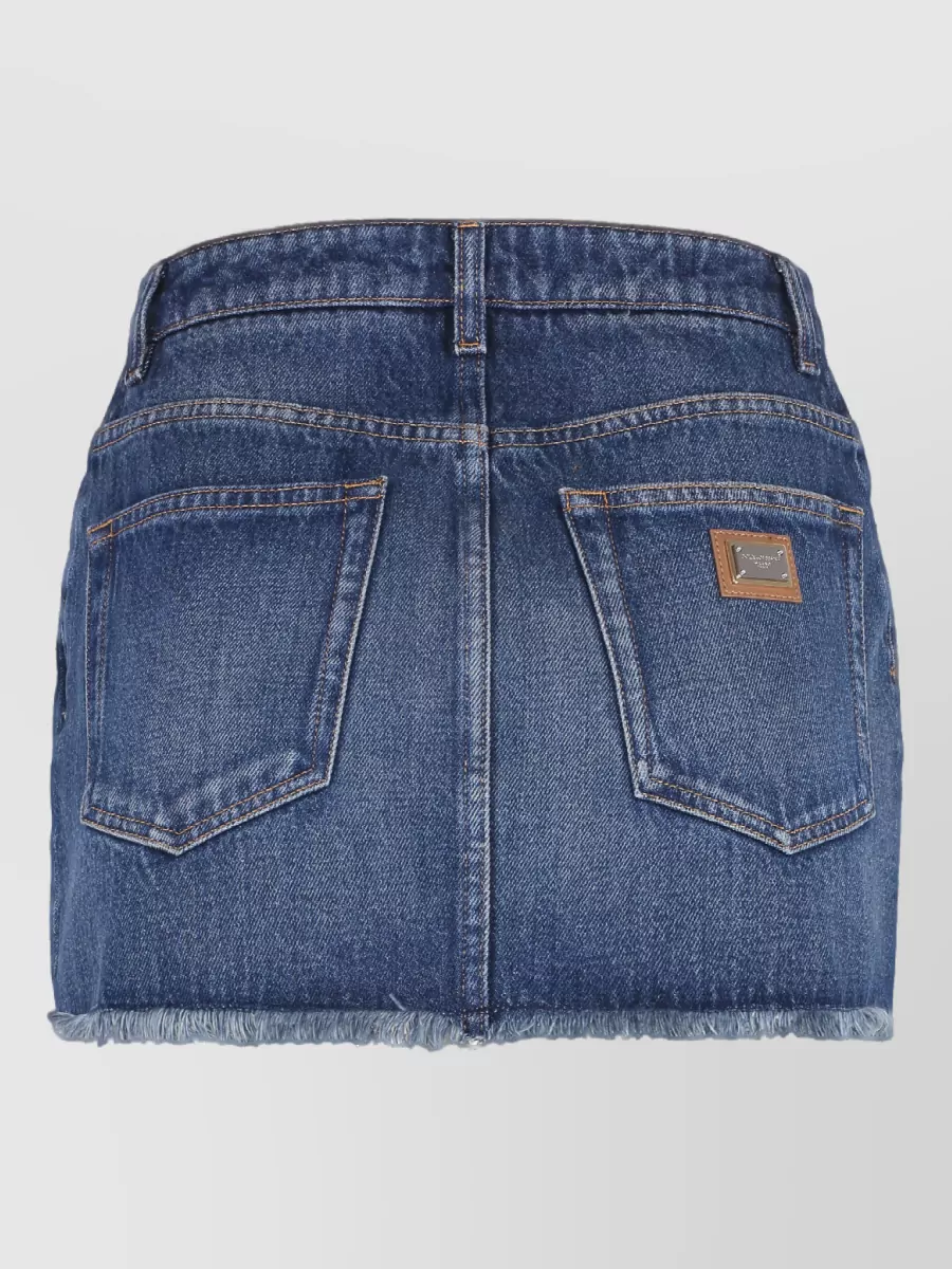 Dolce&Gabbana Denim Mini Skirt