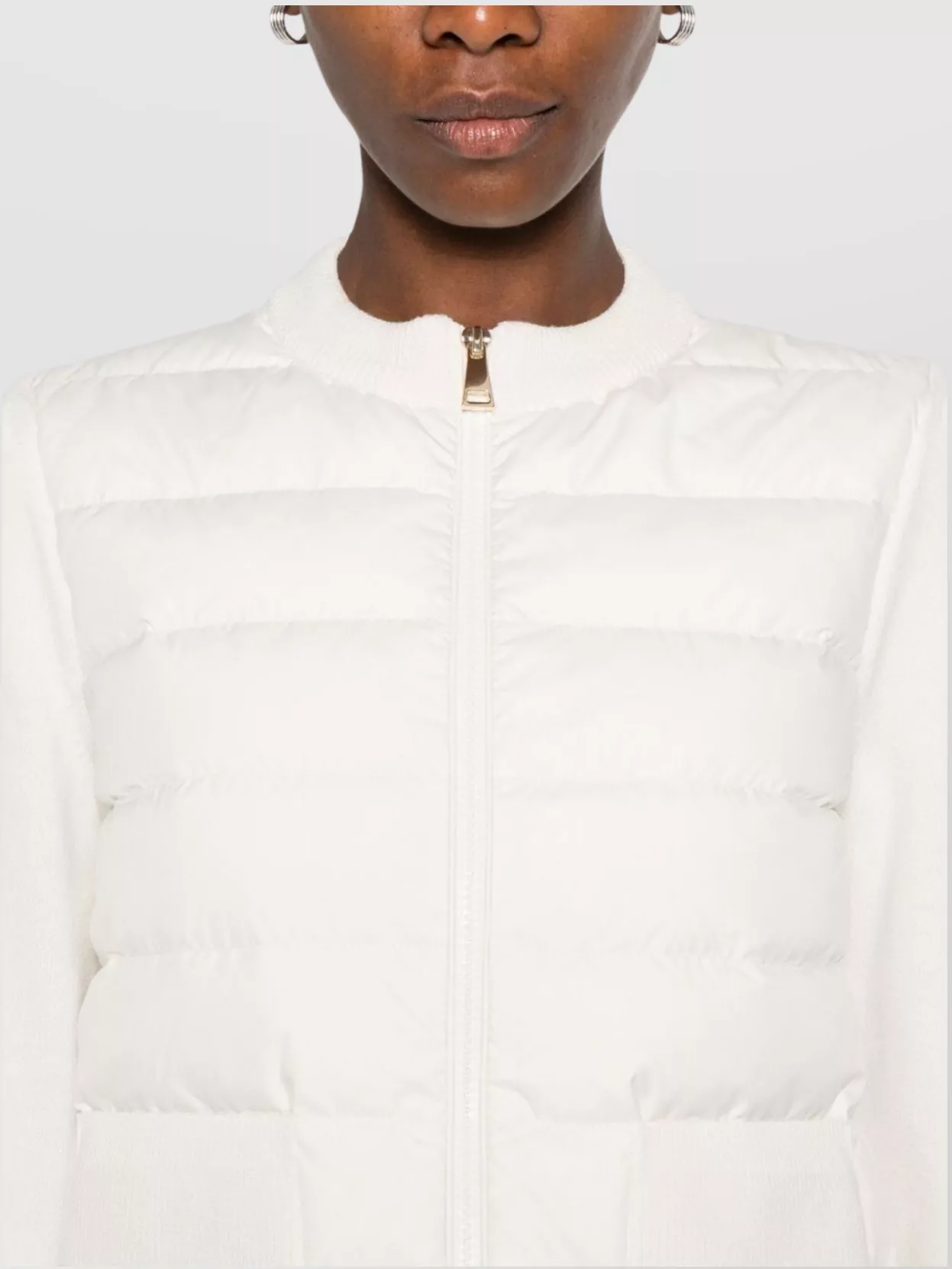 Moncler Quilted Long Sleeve Jacket Pockets
