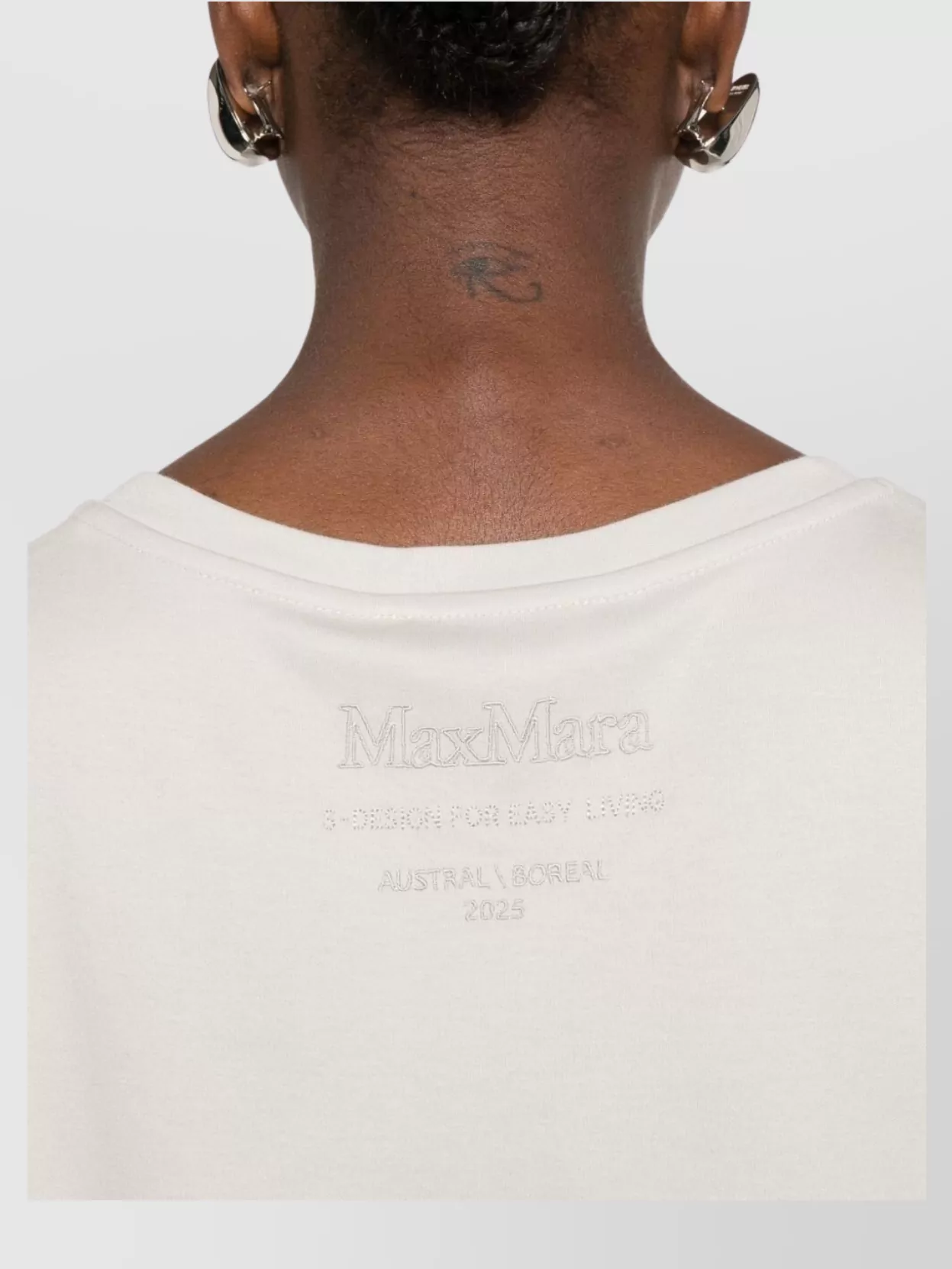 S Max Mara Short Sleeve Top With Crew Neck Design