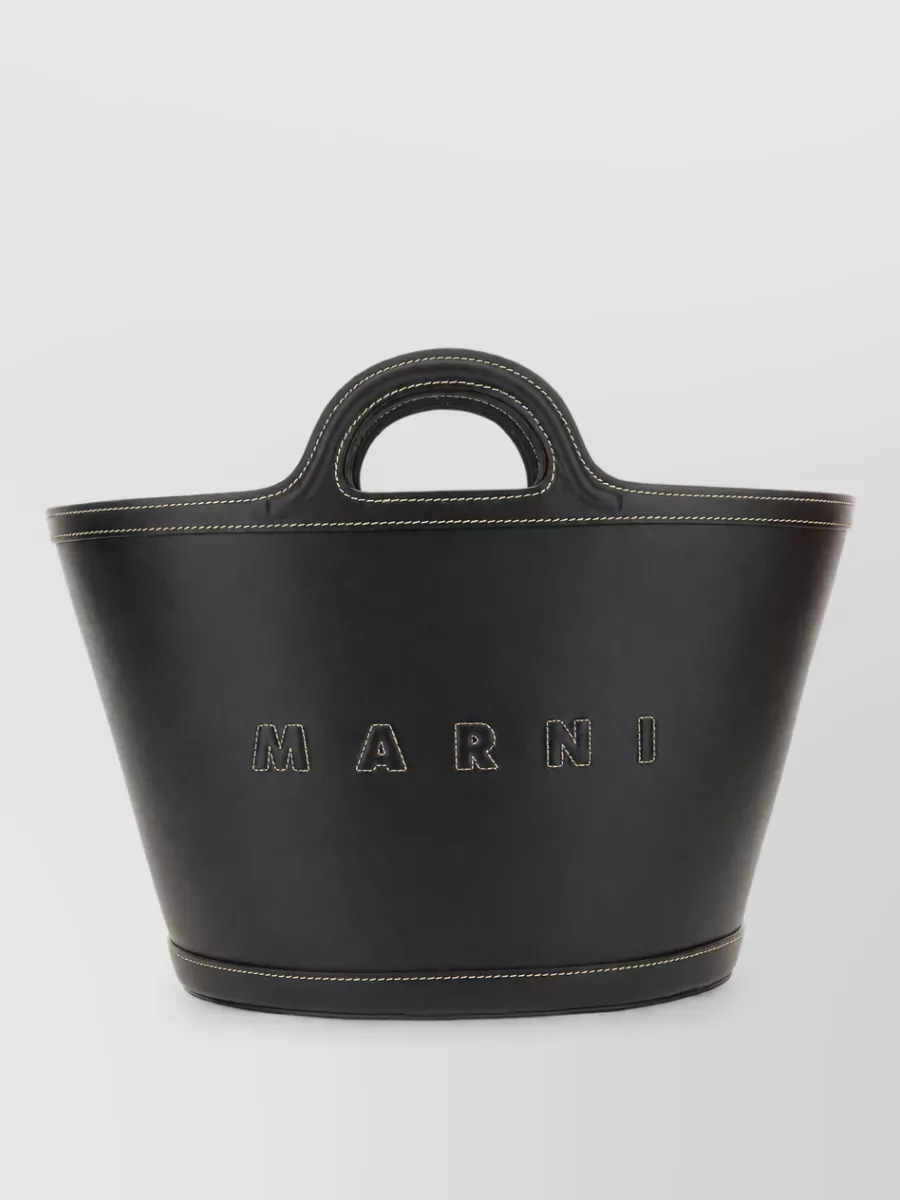 Marni Tropicalia Small Leather Tote Bag