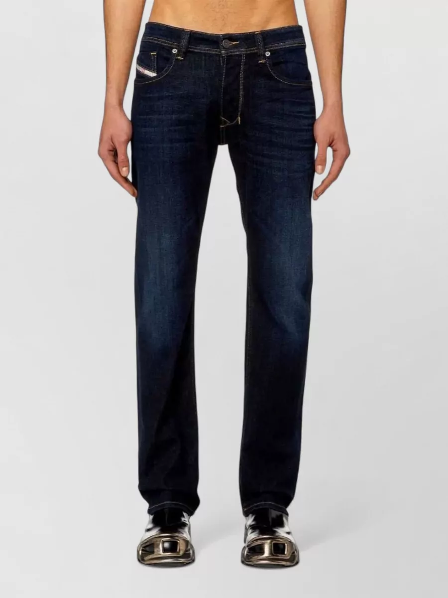 Diesel Denim Low-Rise Straight-Leg Jeans