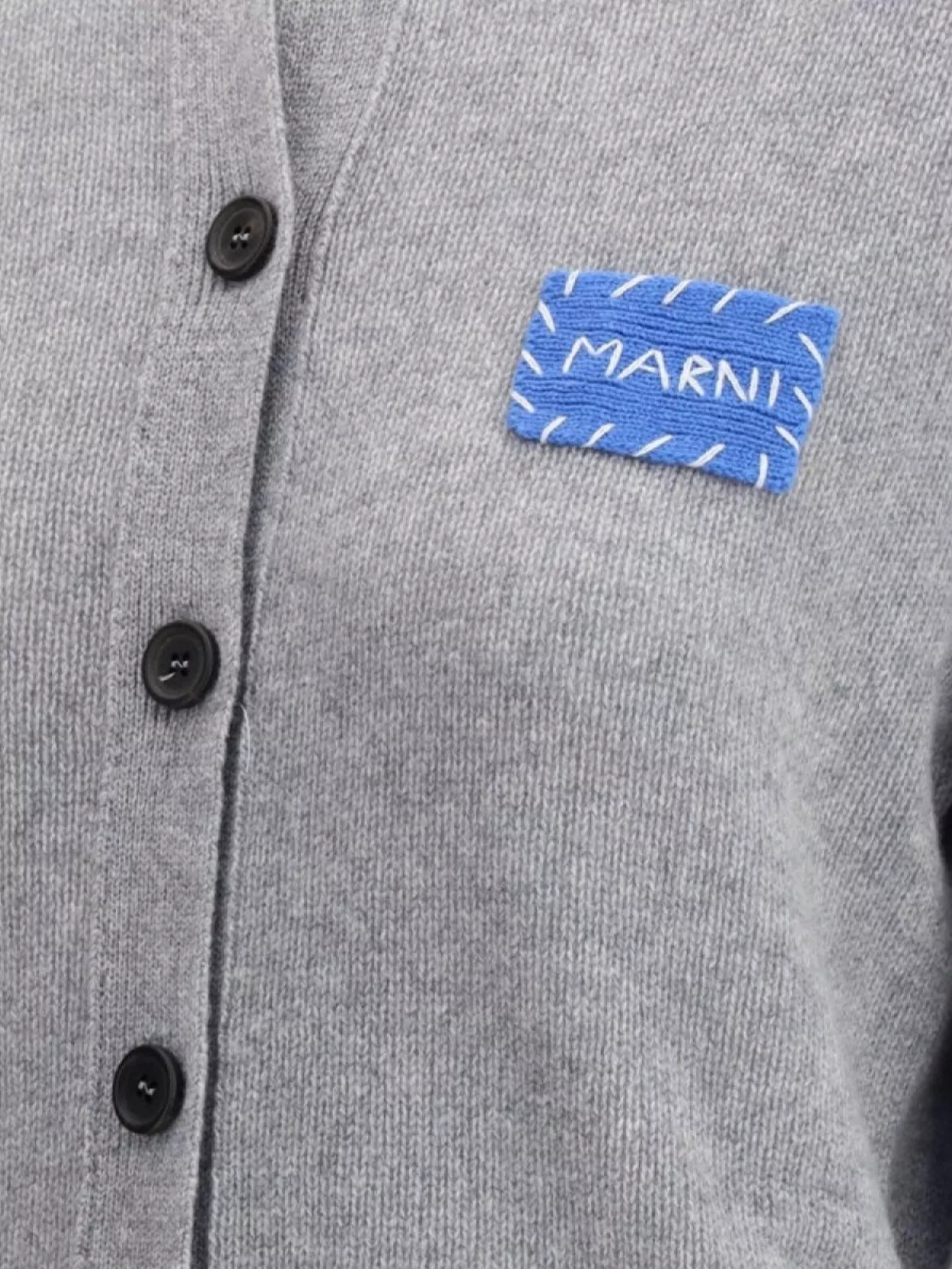 Marni Cashmere Cardigan Patch Clean Design