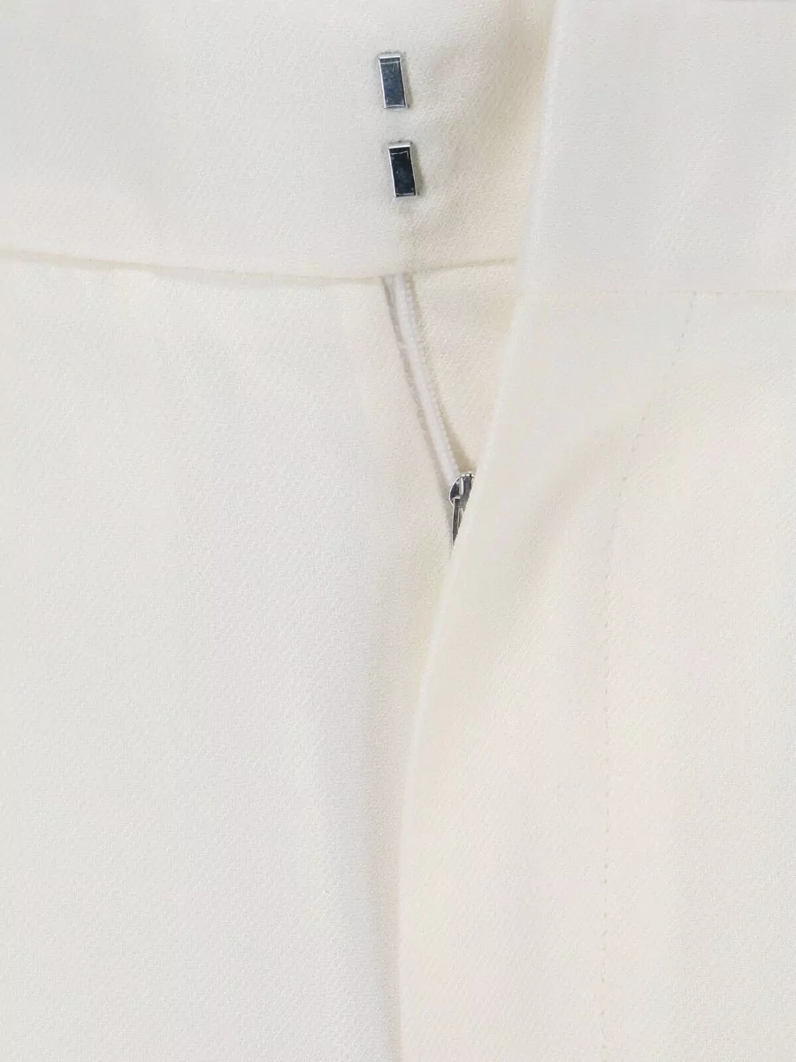Victoria Beckham Mid-Rise Pleated Knee-Length Tailored Shorts