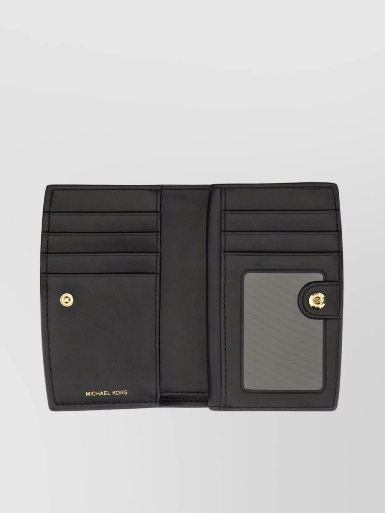 Michael Kors "bryant Medium" Wallet With Id Window And Logo Detail In Black