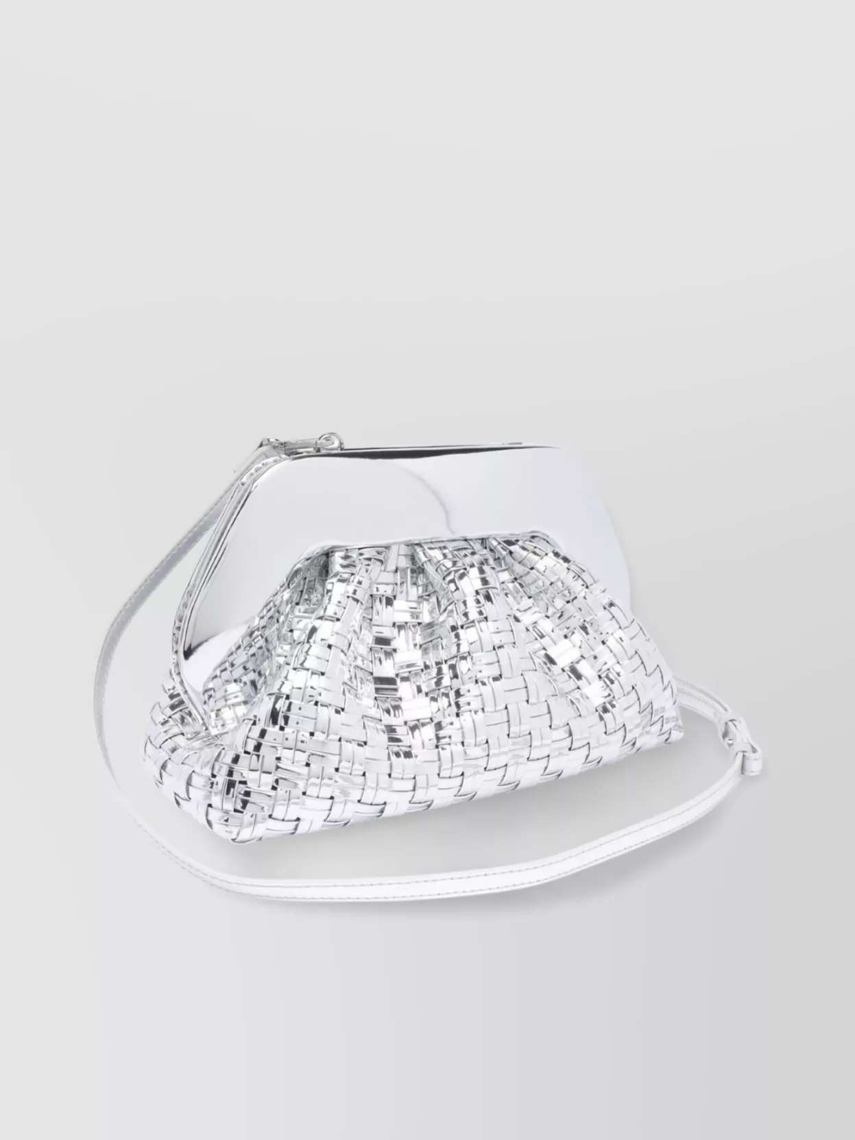 Themoiré Tia Weaved Laminated Clutch Bag