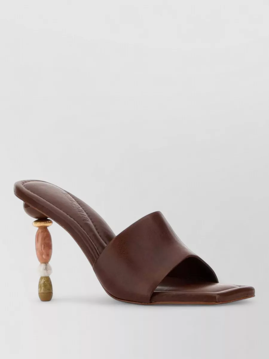 Cult Gaia leather mules