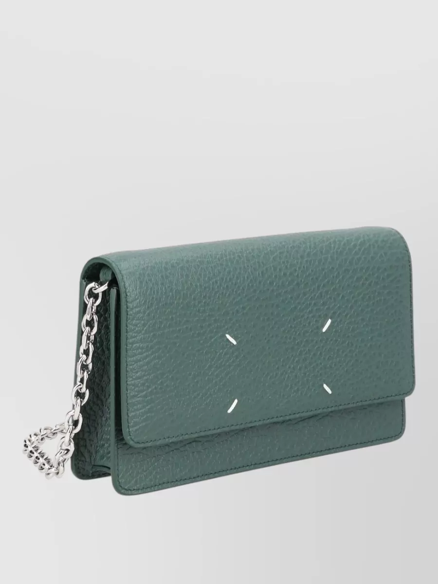 Maison Margiela Four Stitches Chain Strap Leather Wallet