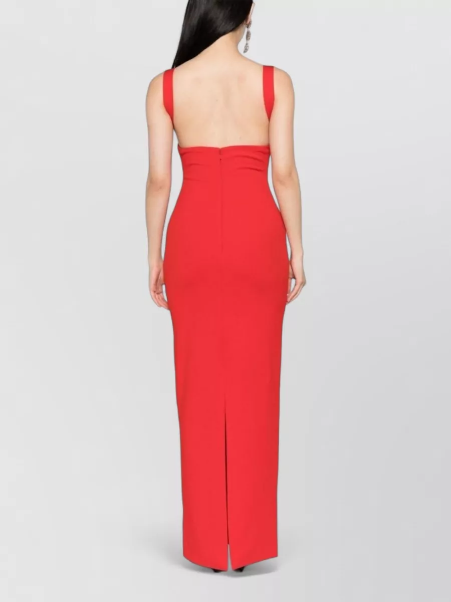 Solace London Crepe Sleeveless Square Neck Maxi Dress