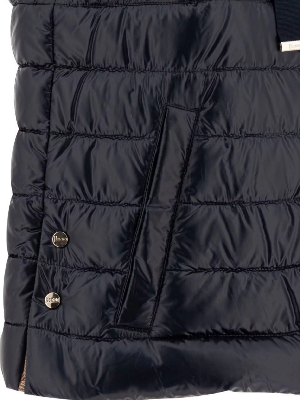 Herno Quilted Sleeveless Hooded Jackets With Side Pockets