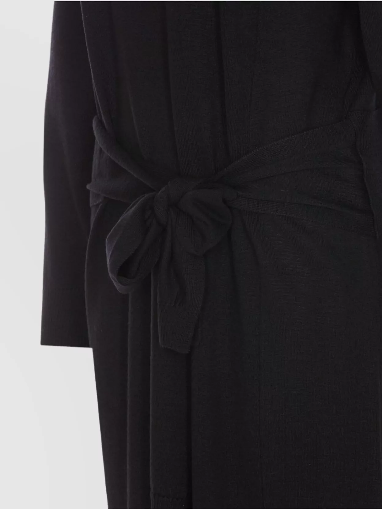Lemaire Long Sleeve Crewneck Dress With Belted Waist