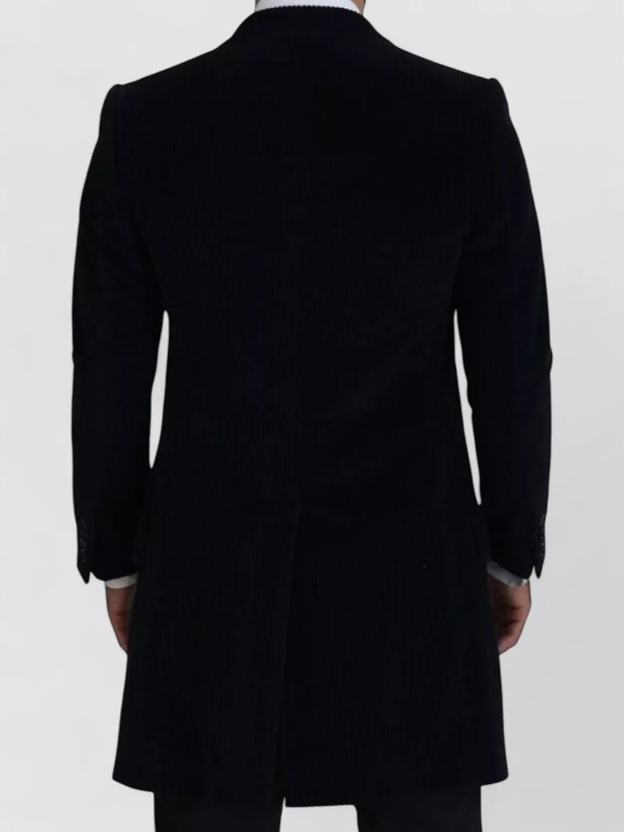 Dolce&Gabbana Cotton Slim-Fit Single-Breasted Coat