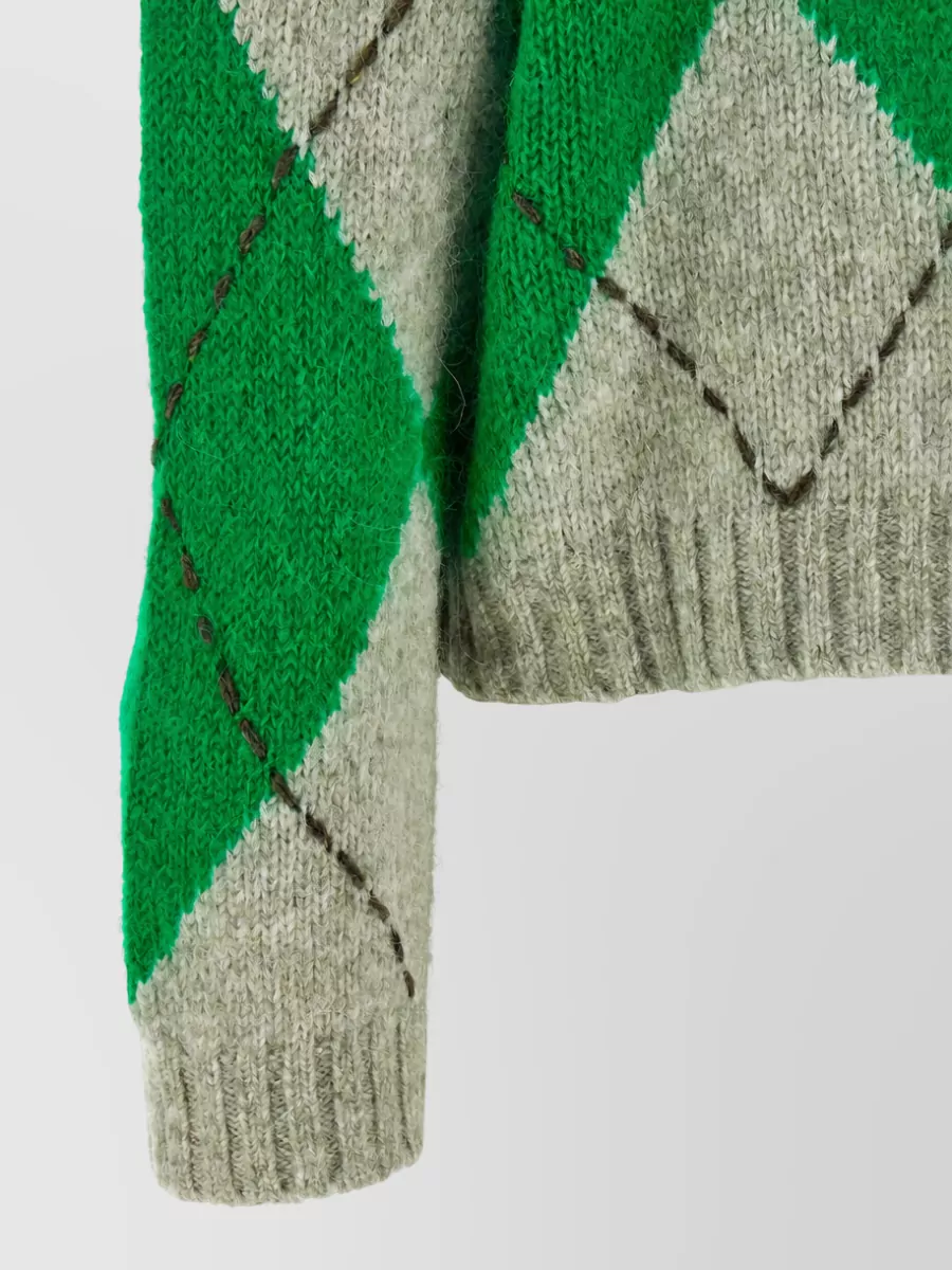 Ballantyne Argyle Knit Sweater