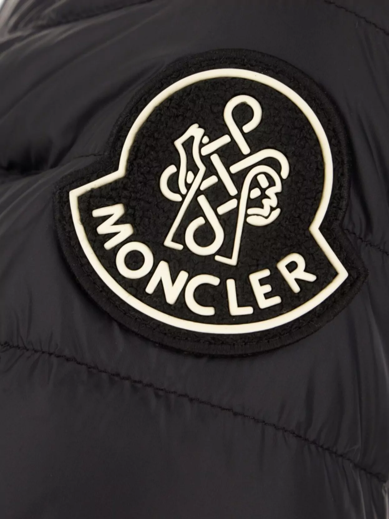 Moncler Hooded Quilted Down Jacket In Black