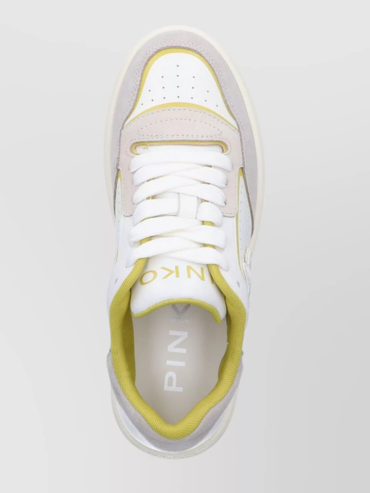 Pinko Low Top Sneakers With Contrast Panels And Perforated Design