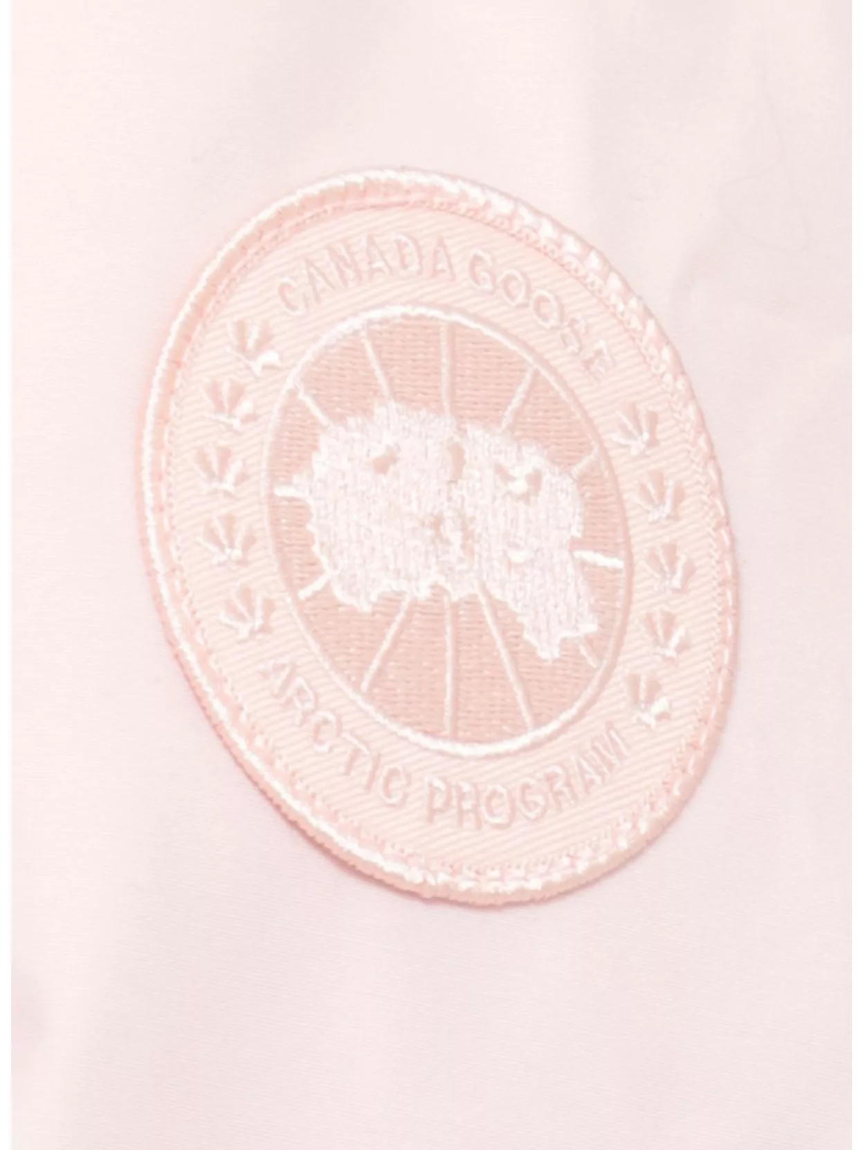 Canada Goose Quilted Down Jacket High Neck In White