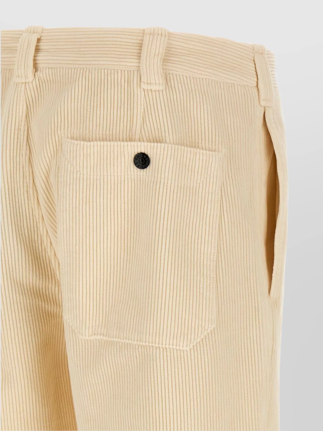 Stone Island Cargo Trousers With Ribbed Texture And Pockets