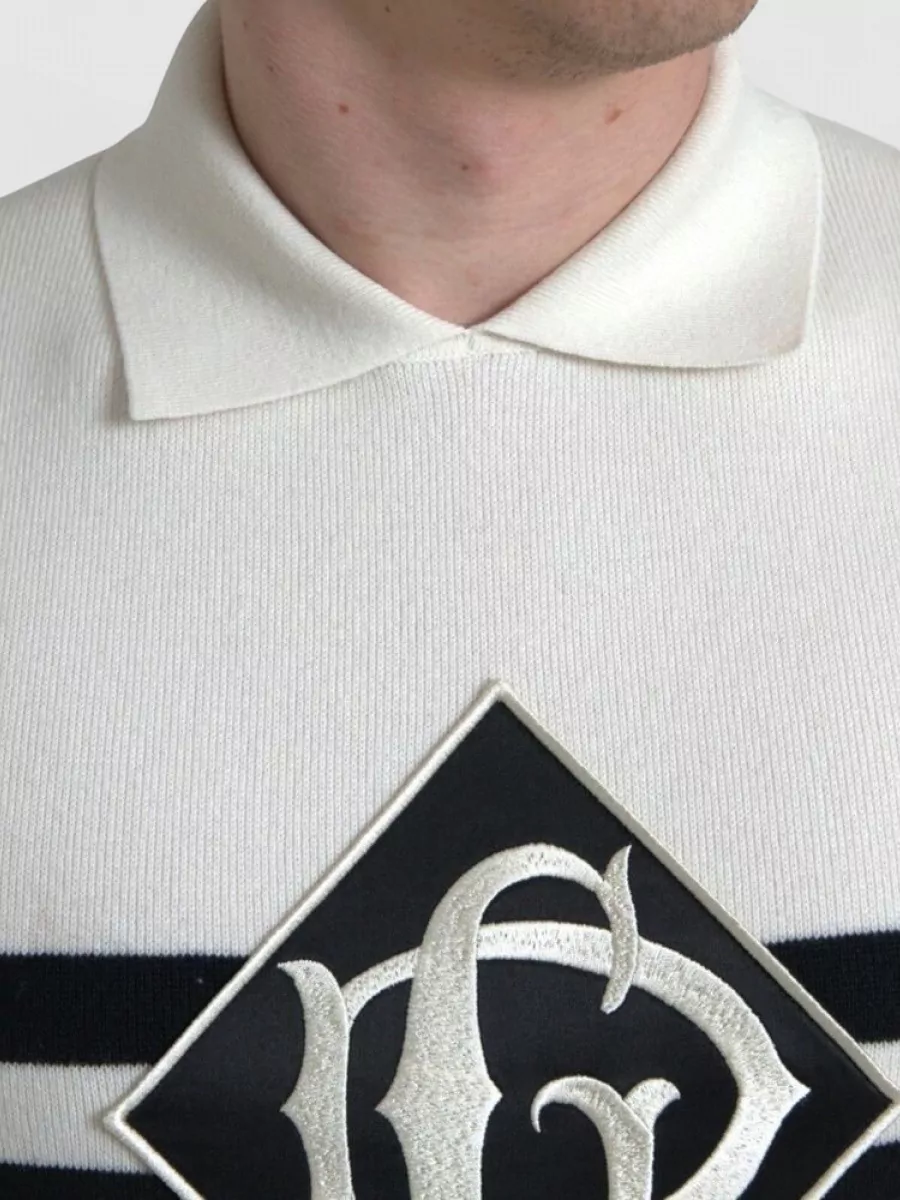 Dolce&Gabbana Cashmere Short-Sleeve Polo Shirt