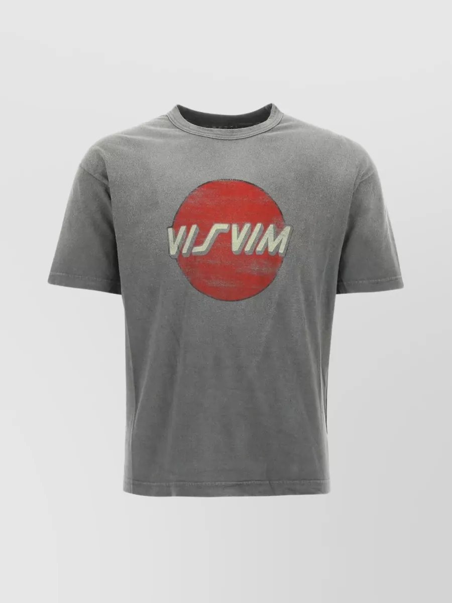 Shop Visvim Classic Ribbed Crew-neck Cotton T-shirt In Green