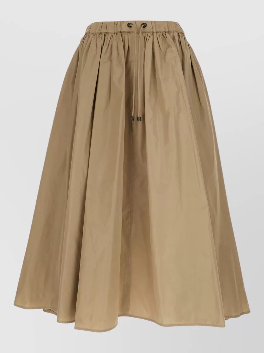 Max Mara Silk Blend Taffeta Midi Skirt