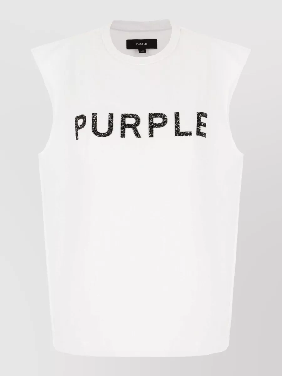 Purple Cotton Tank Top