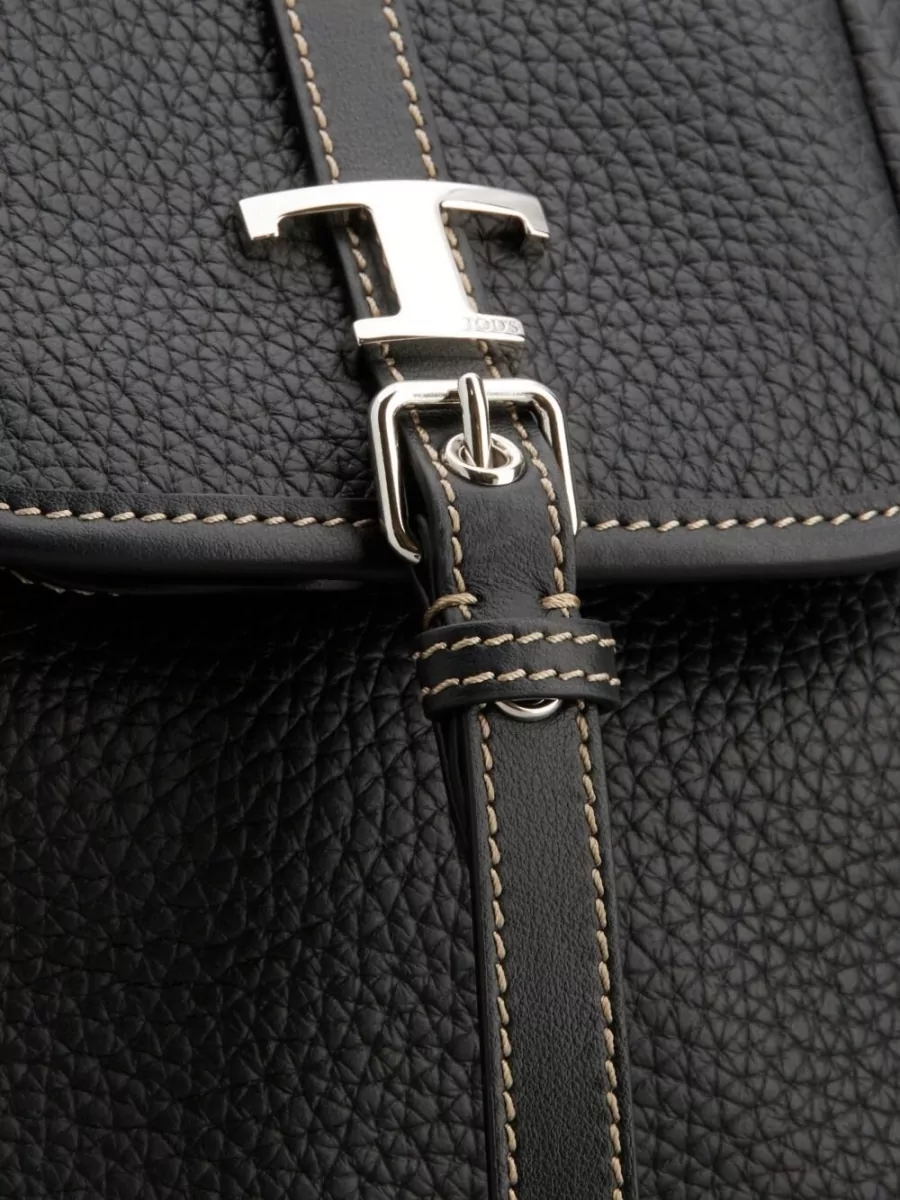 Tod's T Timeless Mini Leather Bucket Bag