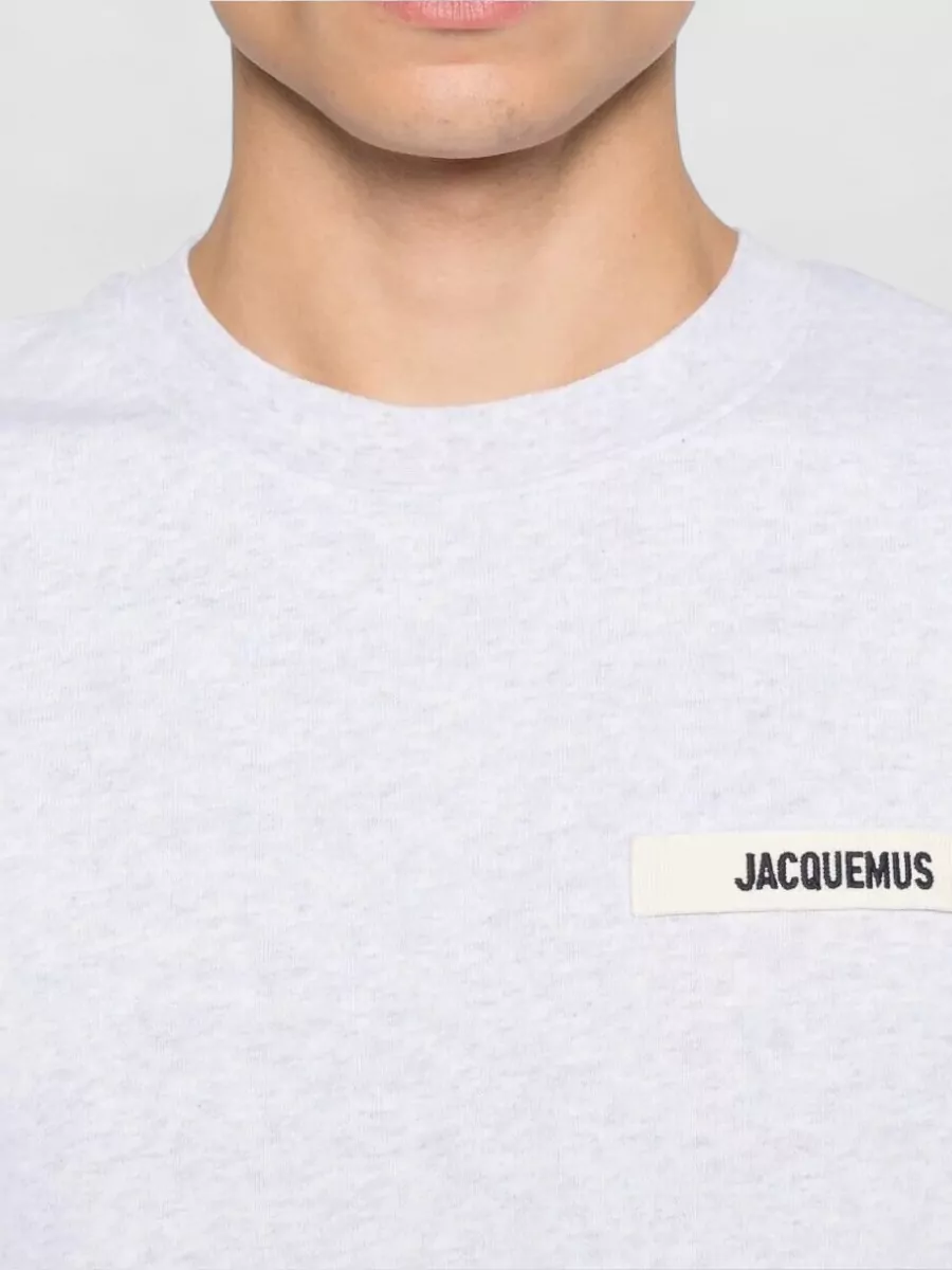 Jacquemus Gros Grain Detail Crew Neck T Shirt