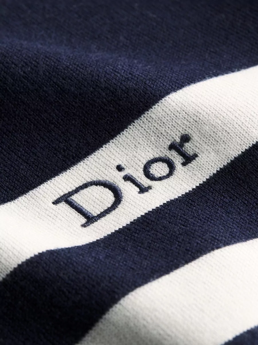 Christian Dior Wool Striped Fitted Tank Top