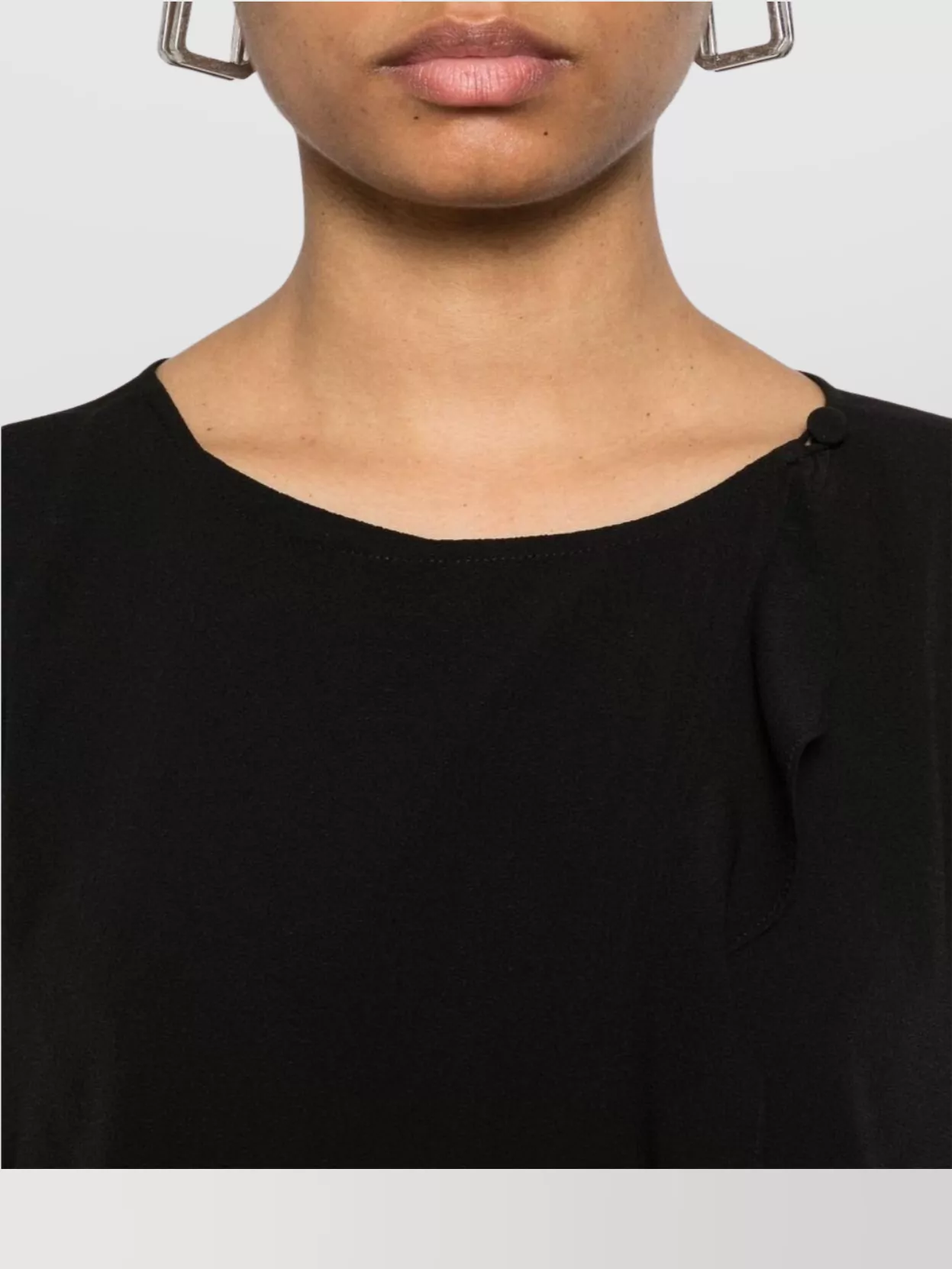 Shop Emporio Armani Ruffle Hem Crepe Blazer Jacket