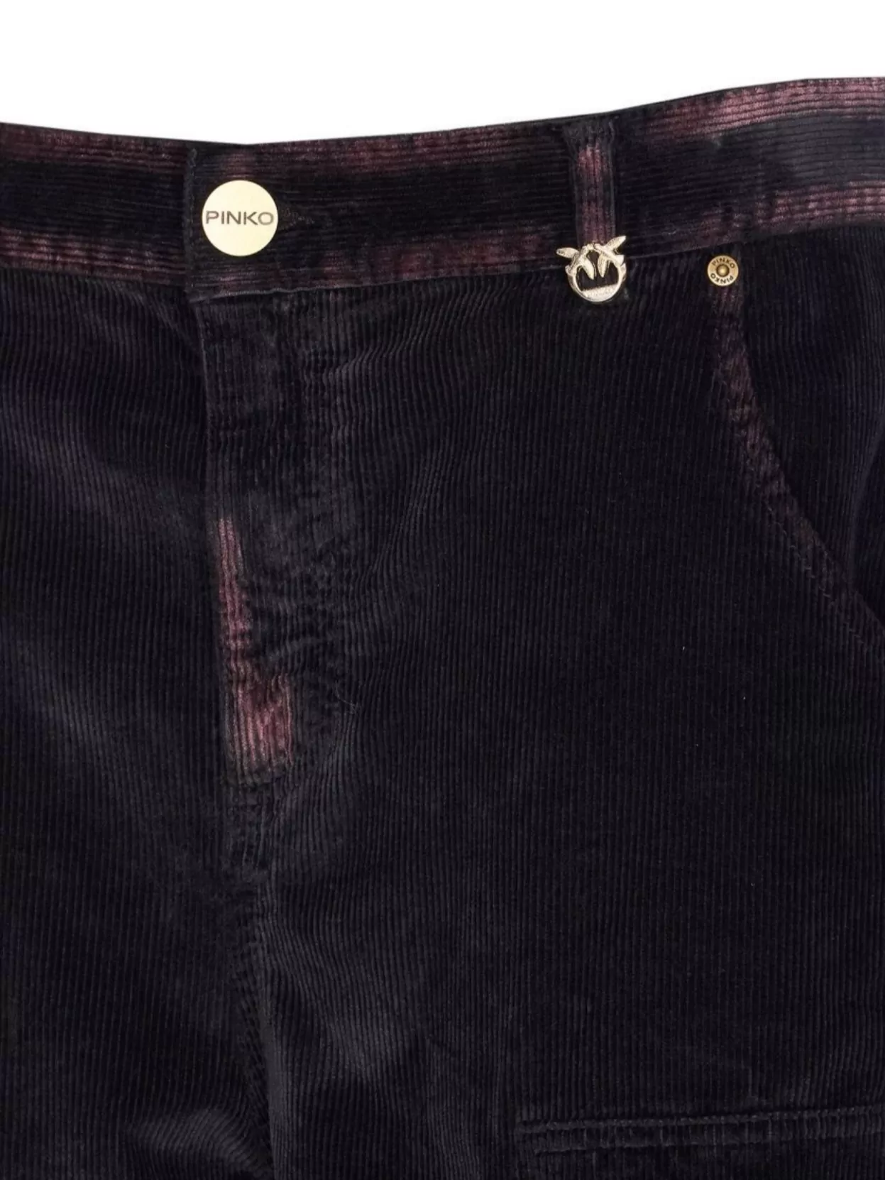 Pinko Cargo Trousers With Pockets And Loops In Purple