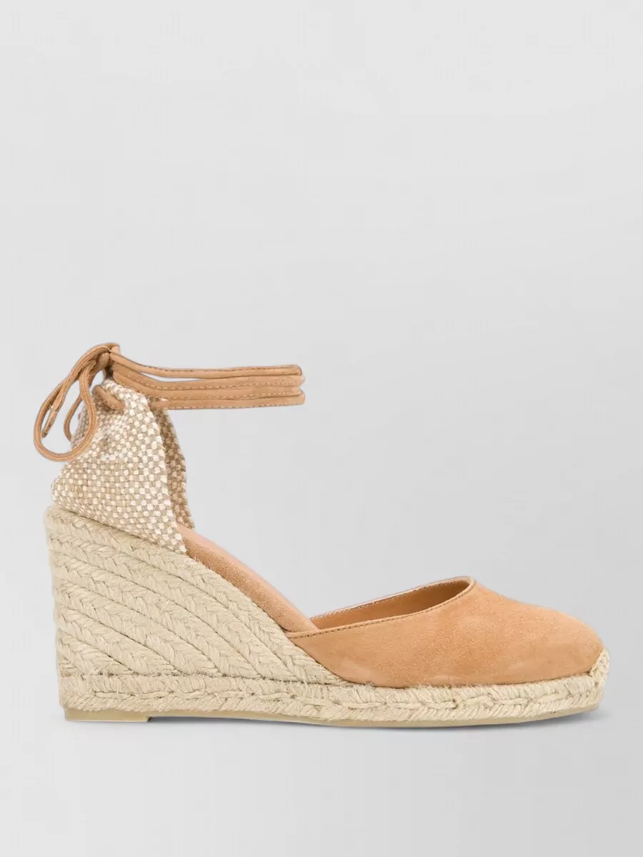 Castaner Carina Suede Espadrille Wedge Closed Toe