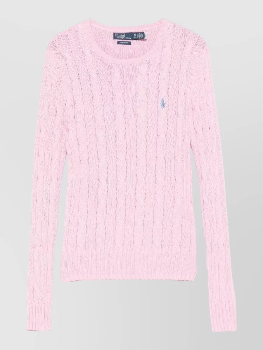 Polo Ralph Lauren Cable-Knit Slim-Fit Cotton Crewneck Jumper