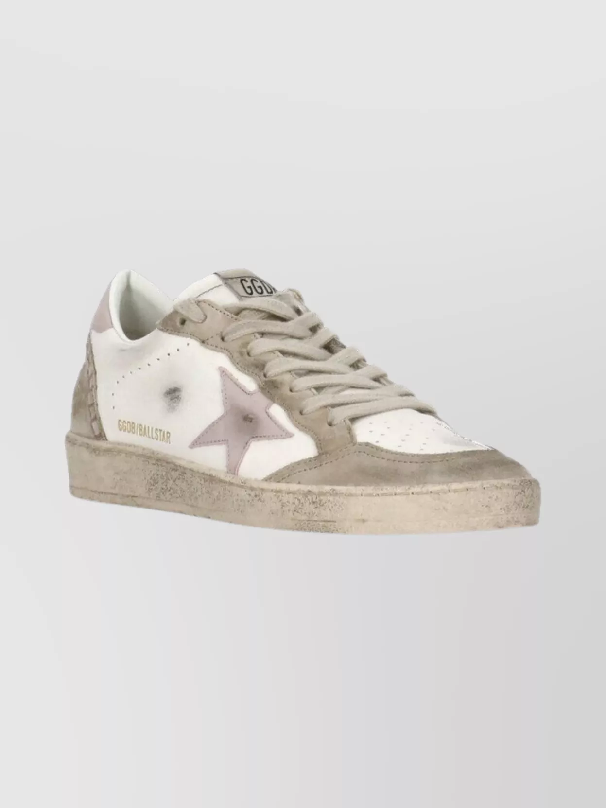 Golden Goose Low Top Sneakers Featuring Perforated Upper In White