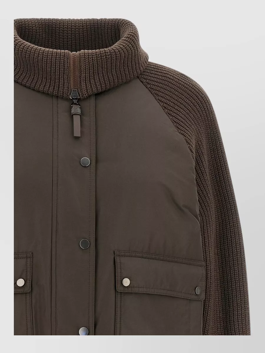Brunello Cucinelli Down Cropped Boxy-Fit Jacket
