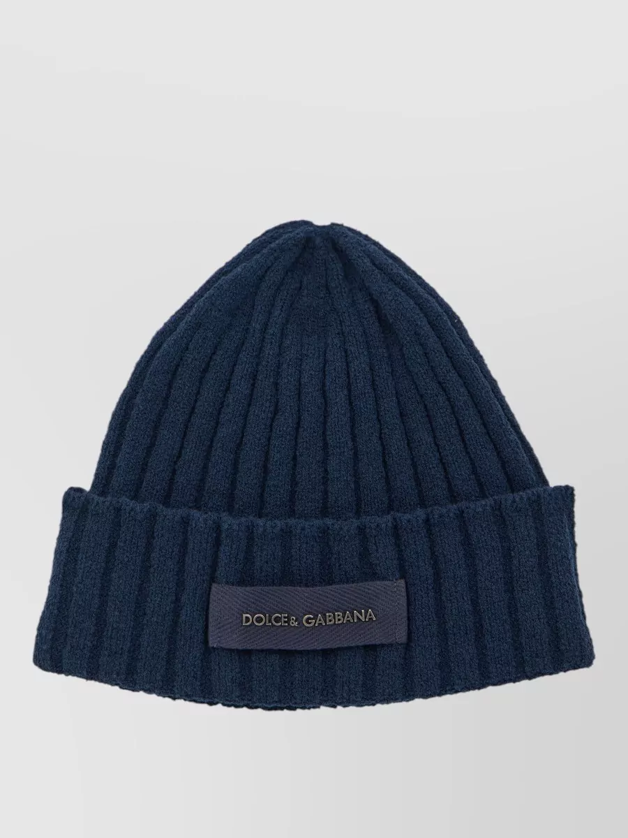 Dolce&Gabbana ribbed wool beanie