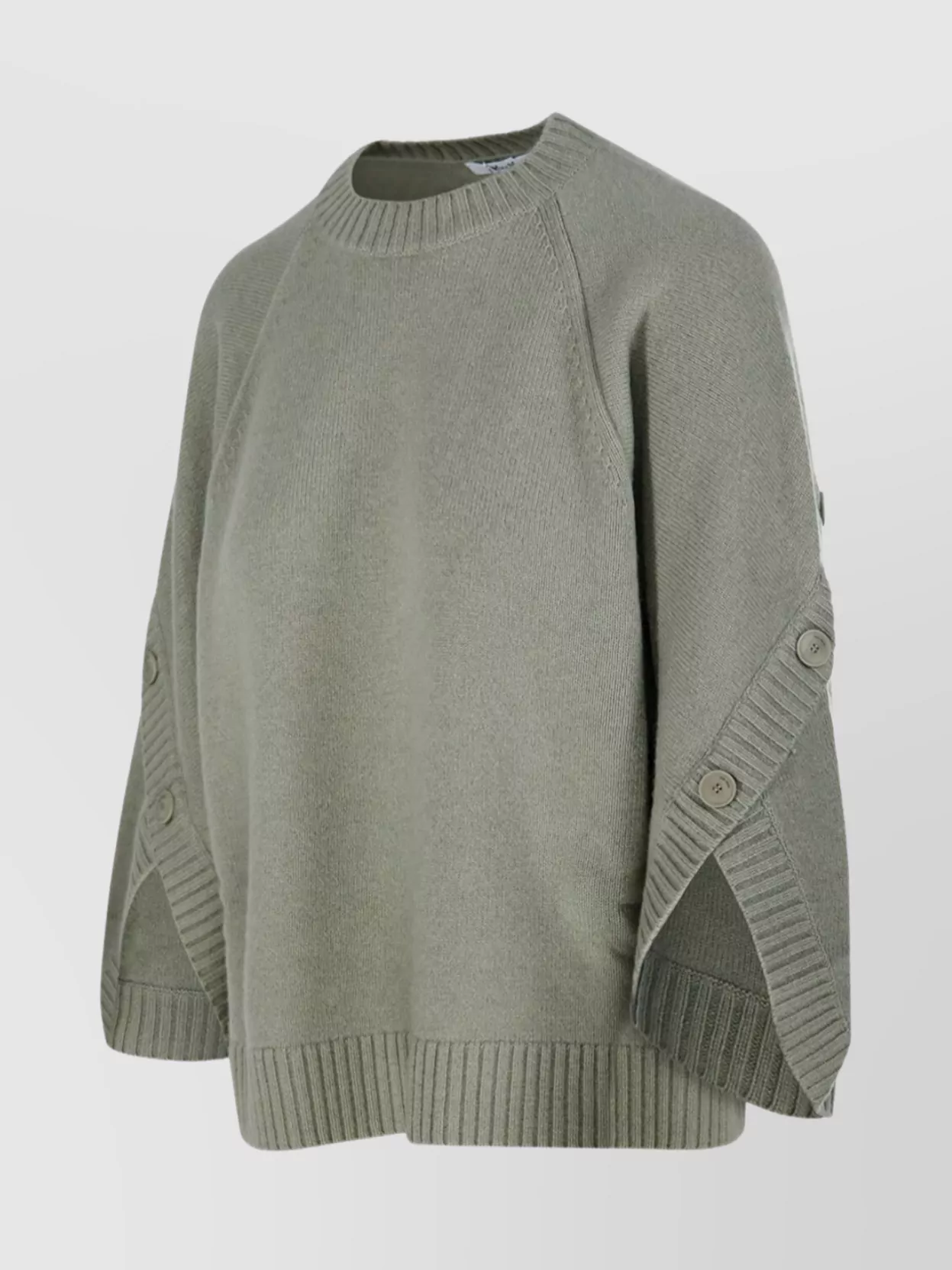 Max Mara Oversized Wool And Cashmere Sweater In Gray