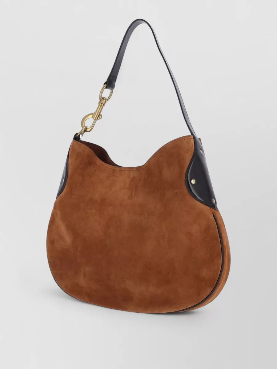 Mulberry Leather Panel Shoulder Bag Strap