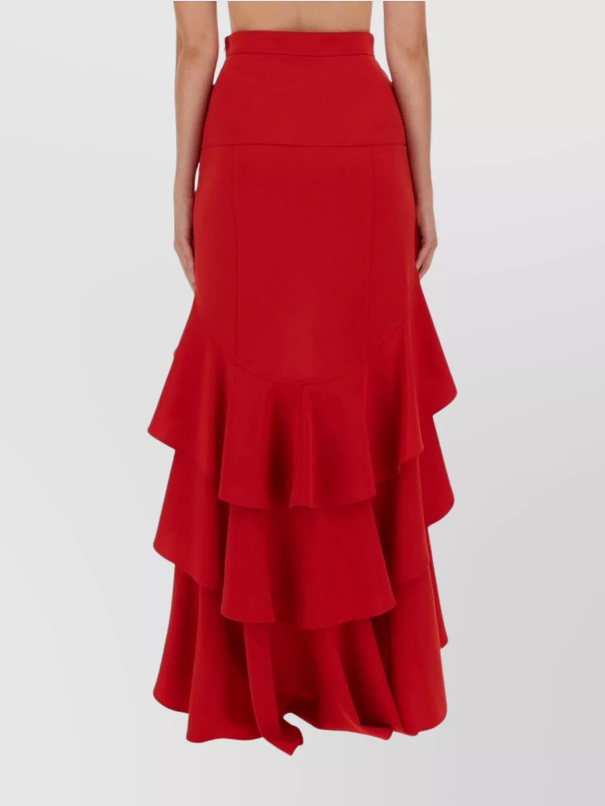 Moschino Asymmetric Skirt With Ruffles
