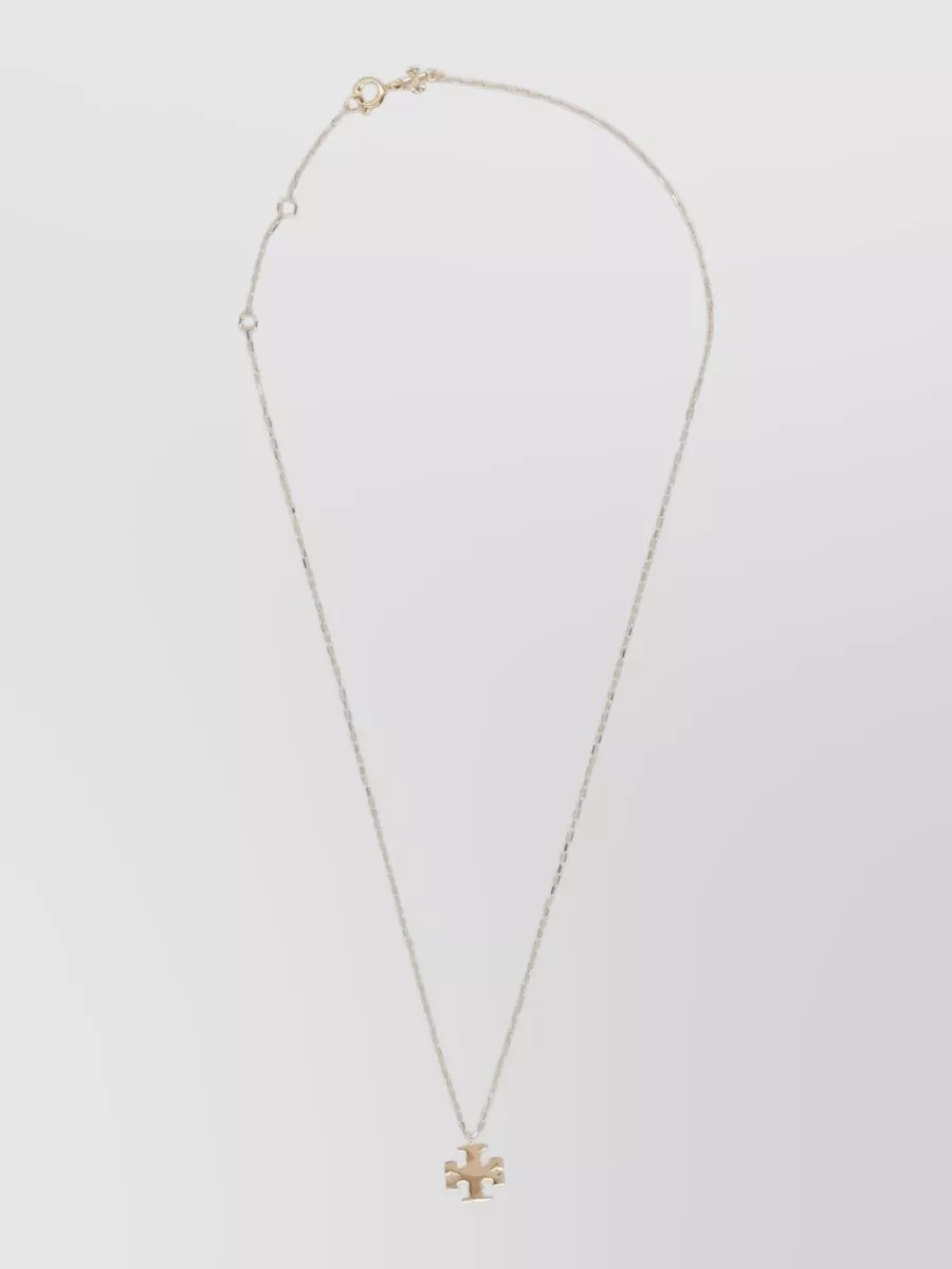 Tory Burch metal pendant necklace